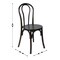 Merrick Lane Lowry Set of 2 Thonet Style Solid Wood Dining Chairs with Stackable Design and Elegant Finish
